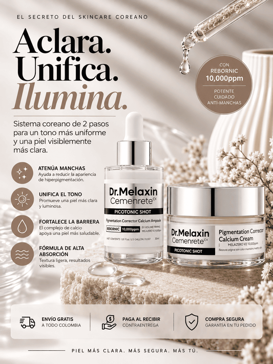 DUO DESPIGMENTANTE DR. MELAXIN PICOTONIC + OBSEQUIO SORPRESA