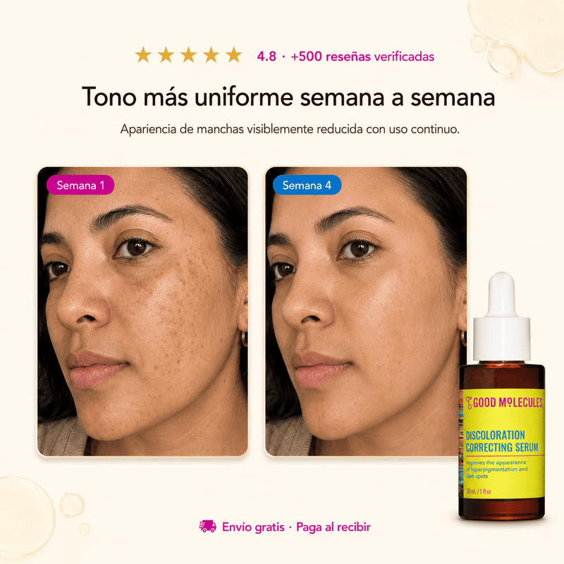 Textura ligera absorbiéndose en la piel